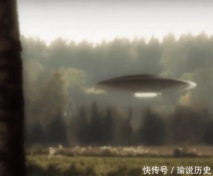 原始森林发现"ufo"战舰, 疑似外星人在捕食动物充饥