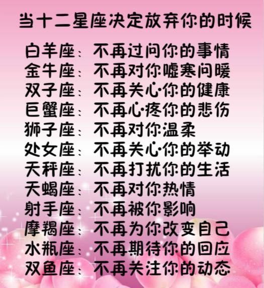 狮子座 第二名:天秤座 第三名:白羊座 第一名:巨蟹座 第二名:水瓶座