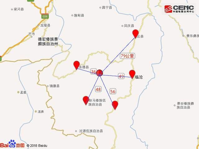 距双江拉祜族佤族布朗族傣族自治县56公里,距云县79公里,距临沧市50