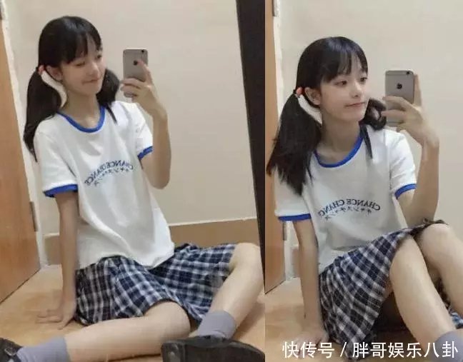 00后美少女因"罚站照"走红网络,网友:作为女生,确实长