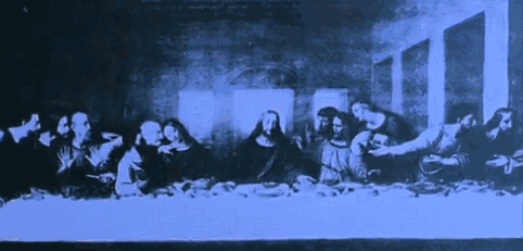 安迪·沃霍尔《六十幅最后的晚餐》局部.