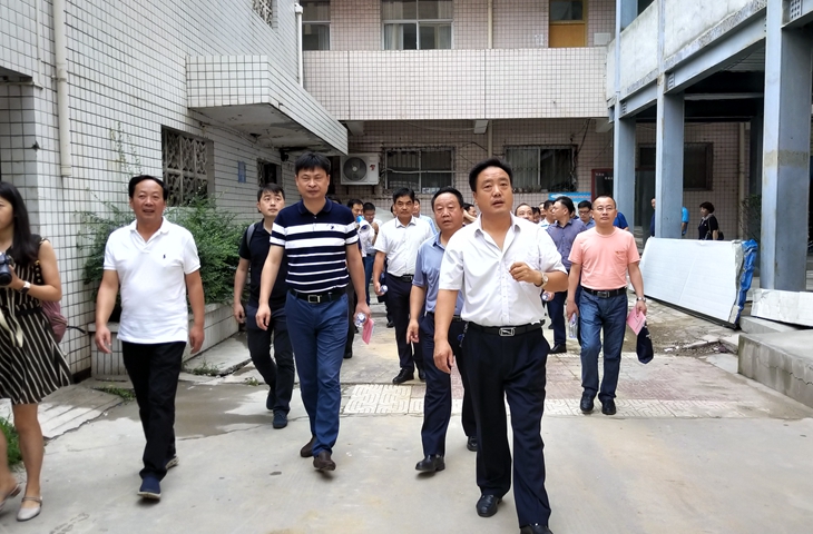 考察组一行先后深入镇安中学,永乐中学,第二幼儿园,第二小学四所学校