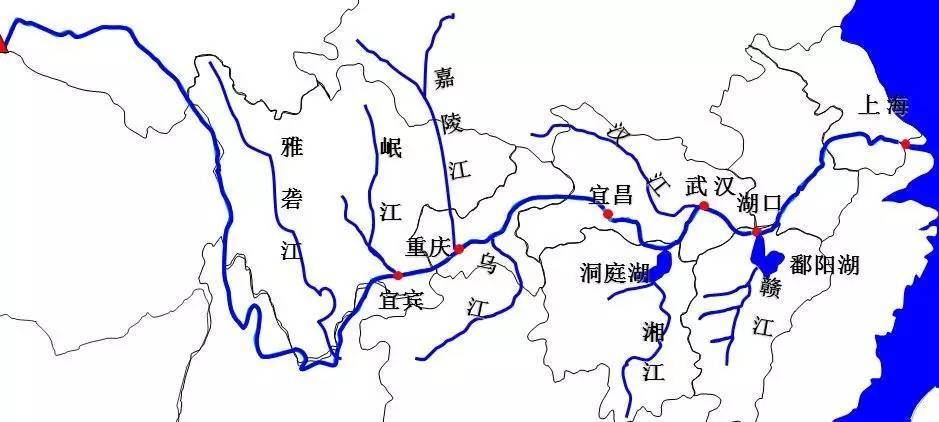 长江地图 长江地图路线全图_长江三峡地图位置