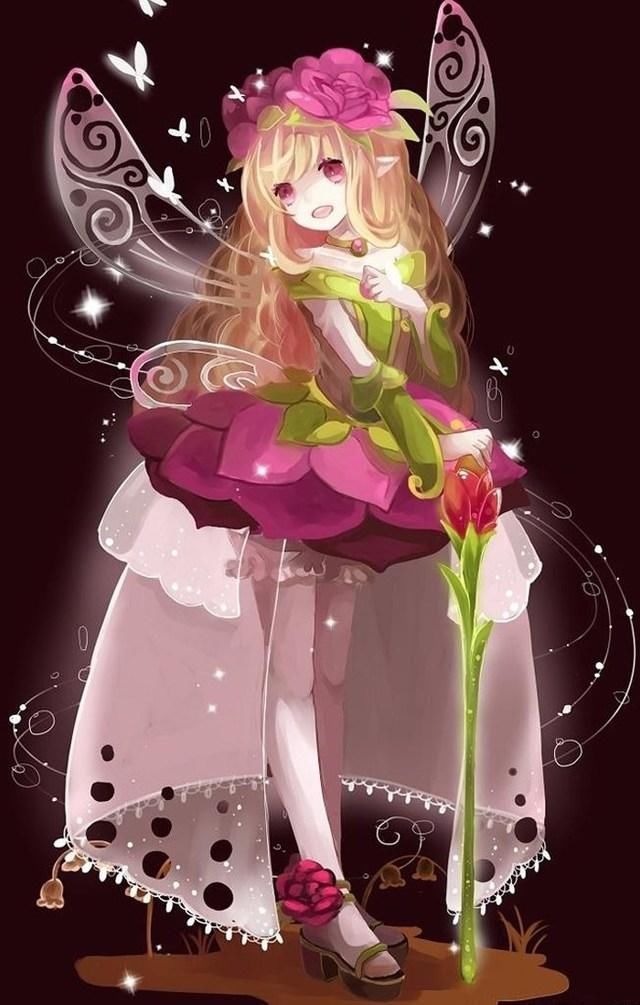 天秤座适合的精灵少女插画,优雅迷人的天秤座美眉,这张优雅迷人的精灵