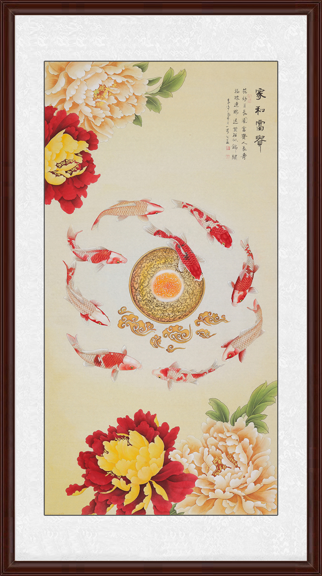 玄关过道挂什么画 开门见花鸟画招财又旺运