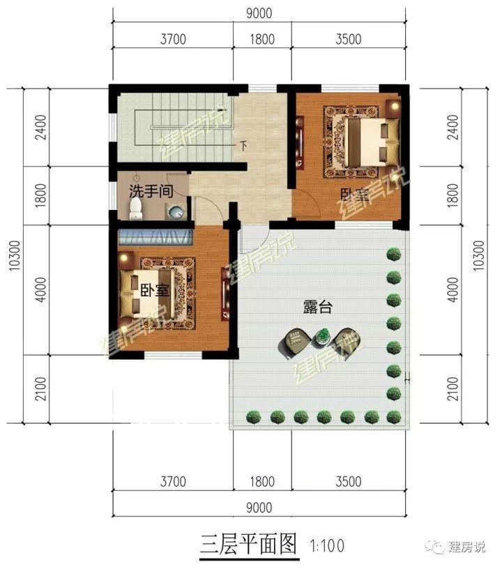 30平方宅基地设计图,农村30平米小户型设计 把小户型"变大!5款八九十平宅基地,也能建出好别墅