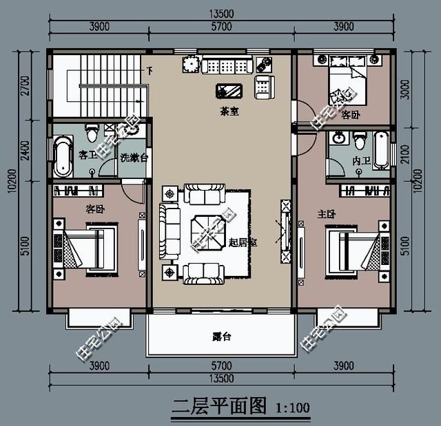 农村小伙不爱农村欧,自建房设计有特色,13米x10米含平面图