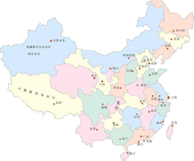 建国初期行政区划地图 建国初期中国省级行政区划的变迁