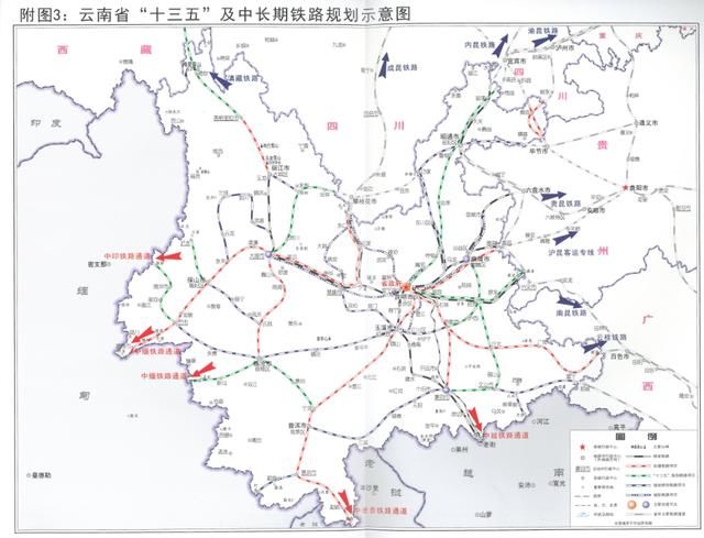西南边陲通往南亚的五条国际铁路大动脉
