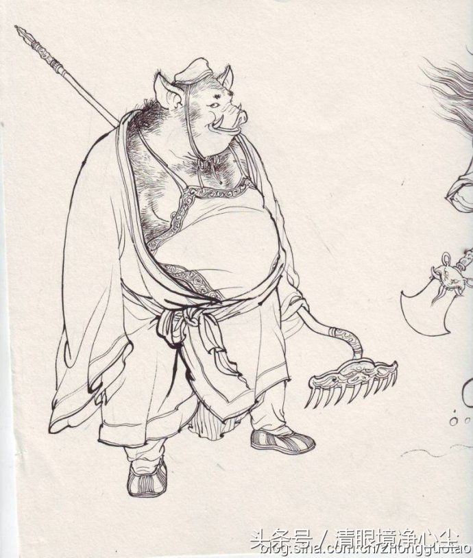 手绘的西游记人物,女妖怪还能这么美?