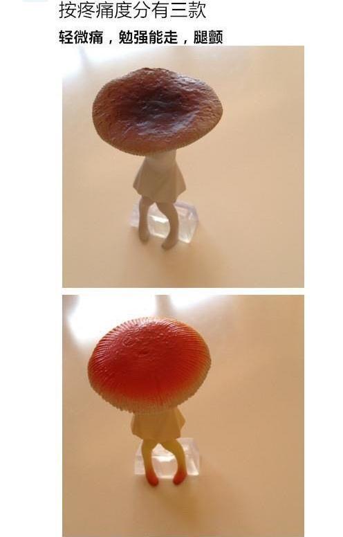 机智的网友用蘑菇形象生动地展示了痛经到底痛成啥样