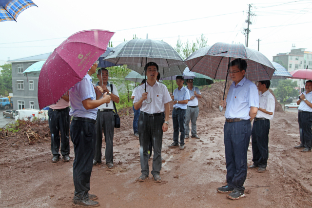 上杭县长王波调研重点项目建设工作