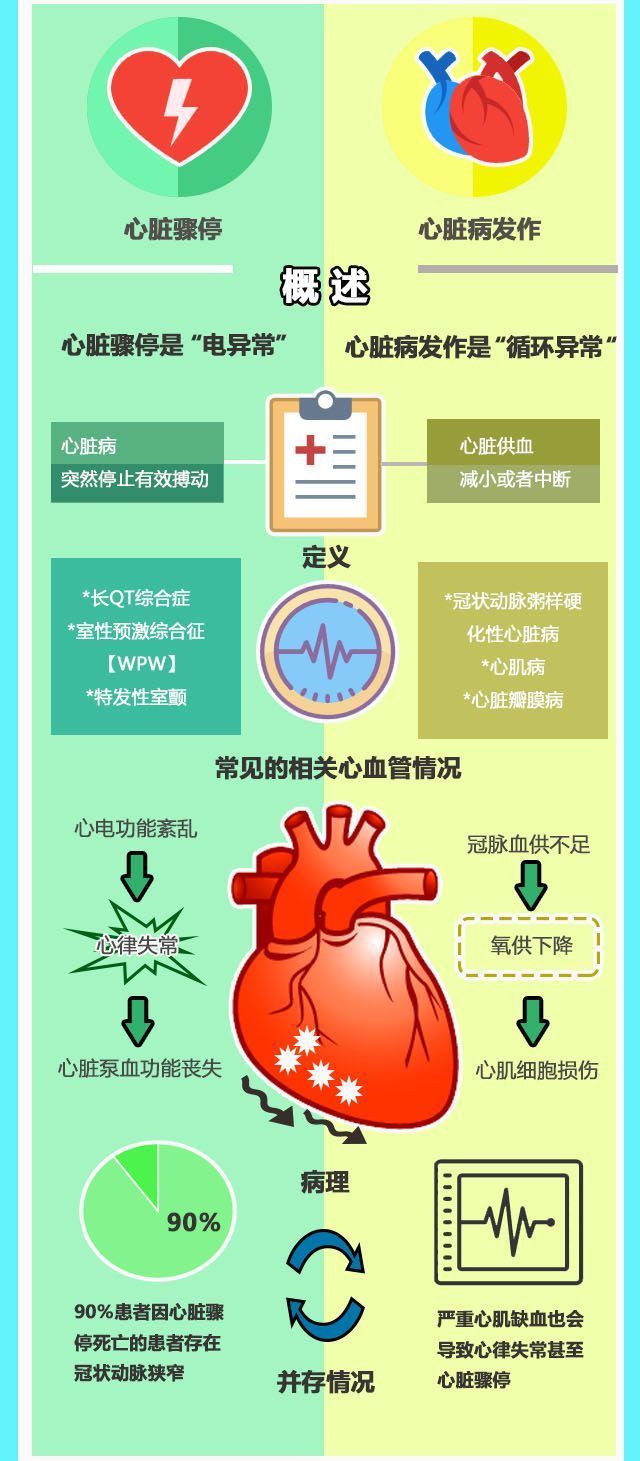 心脏骤停不等于心脏病发作?一旦心脏出了问题还得分清