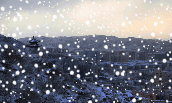 看雪啦,四川这么多地方都在下雪,美cry!