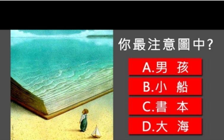 心理测试:凭直觉第一眼看到了什么?测你性格.