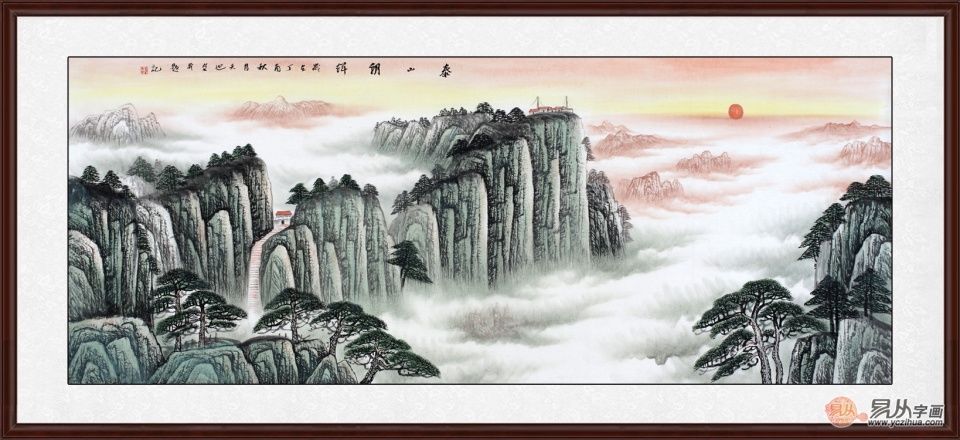 客厅挂什么风水画?这几幅山水画让你好运连连