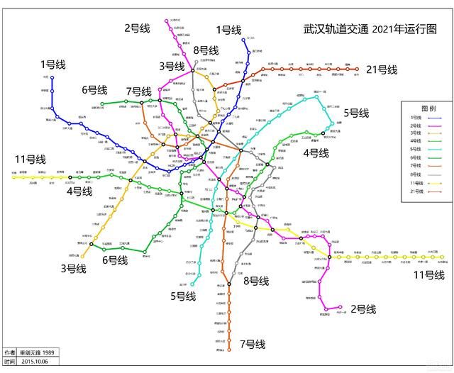 武汉2021年前建成地铁线路和站点曝光,快来看看有没有