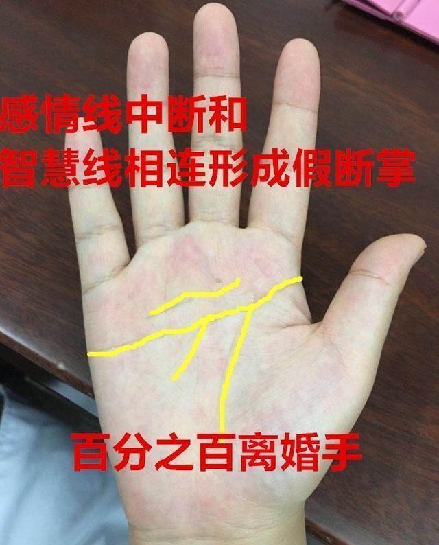 手相中右手断掌对婚姻的影响,左手断掌对事业的帮助,手出乱纹危