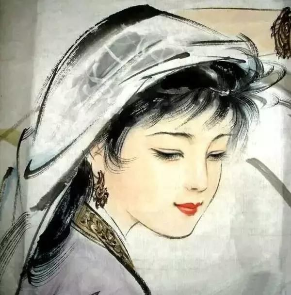 刘继卣中国画美女 欣赏