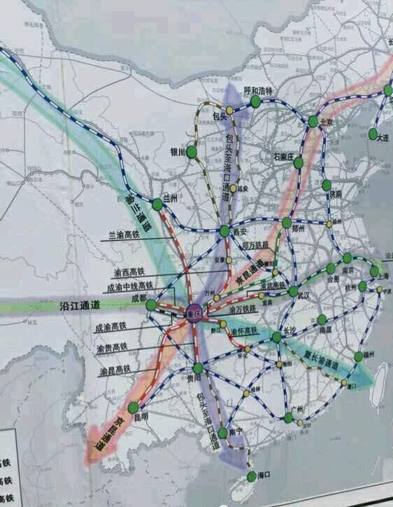 "八纵八横"的高铁时代来临 重庆的枢纽地位或可超越