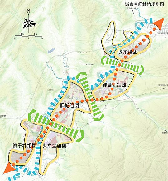 石柱县城市总体规划结构图(2013年.重庆市规划局供图 华龙网发