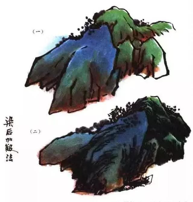 山水画教程:传统山水画设色技法