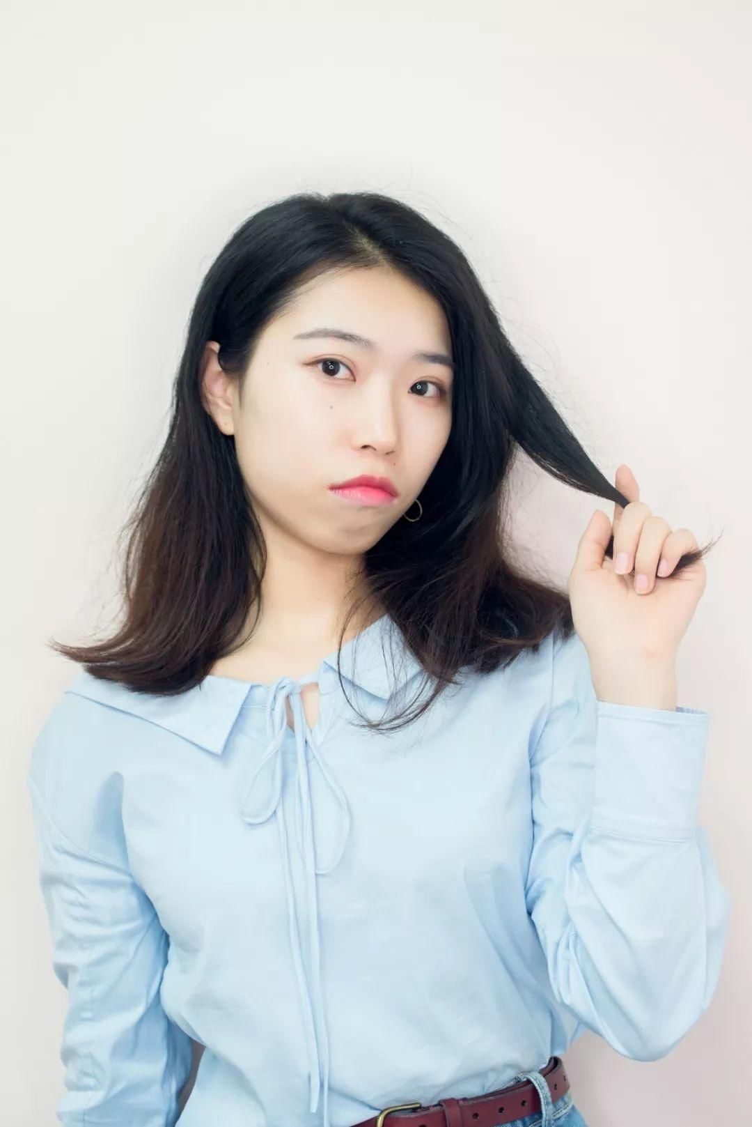 v发型丨三款发型a发型夏日,自己就轻松吹出来三七中分刘海发型男图片