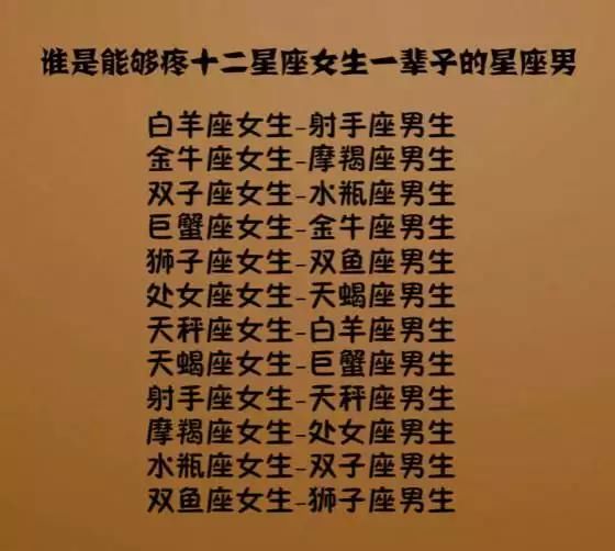 辈子的星座男】白羊座女生女生座男生金牛座射手摩羯座男生水瓶座男生最感动的话图片