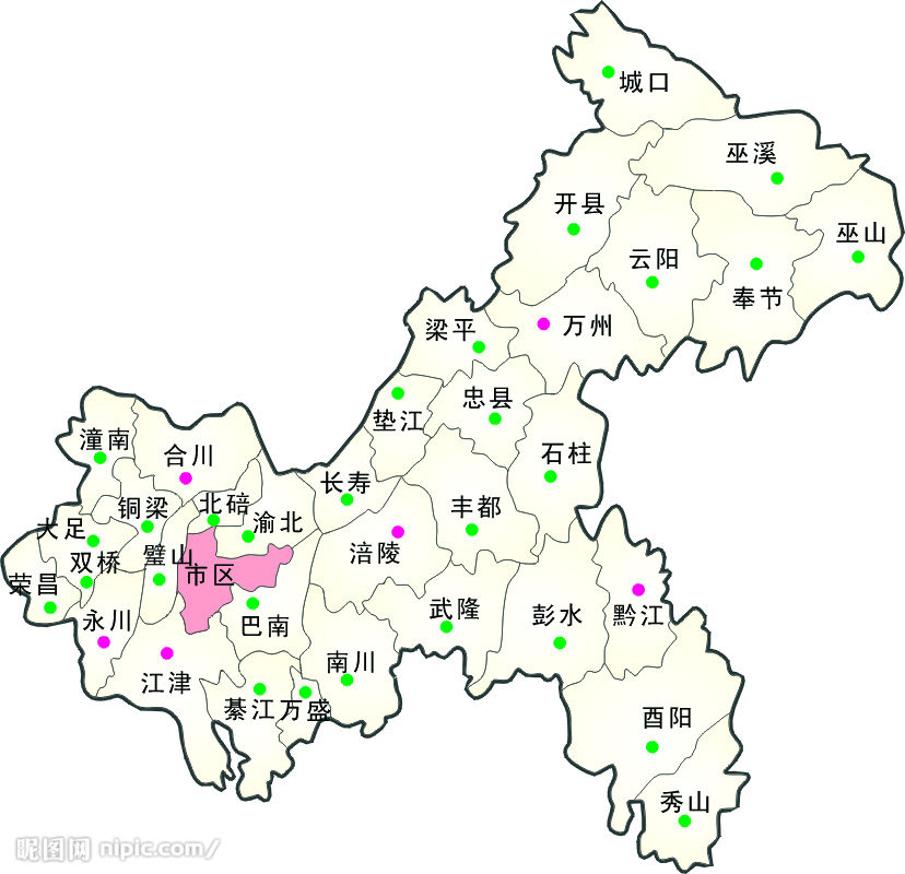 湖北,湖南,重庆高清地图