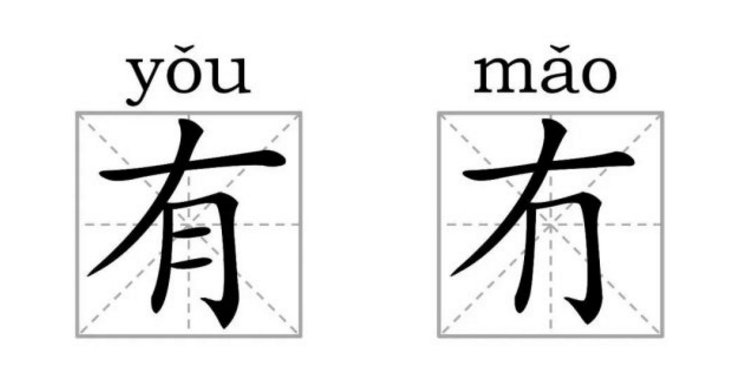 两个不同的汉字,竟然长得一模一样!你能在1分钟内看出