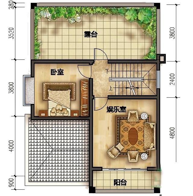 开间8.5米农村三层自建房设计图,小户型推荐