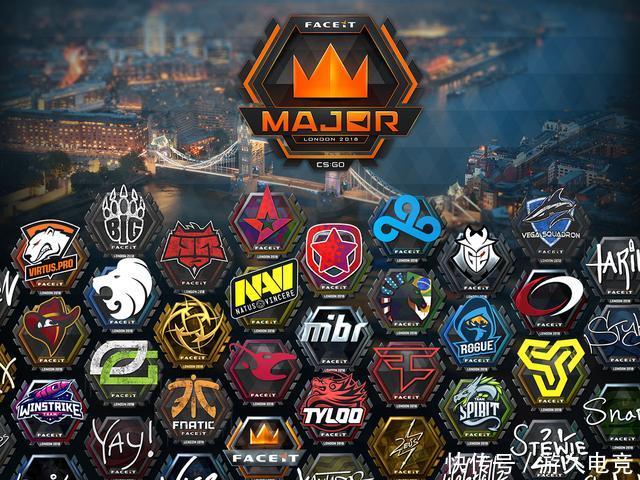 伦敦faceit major进入倒计时 所有战队,选手签名贴纸