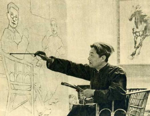 徐悲鸿幼年随父学画,后赴巴黎入法国国立高等美术学校,精研素描与油画