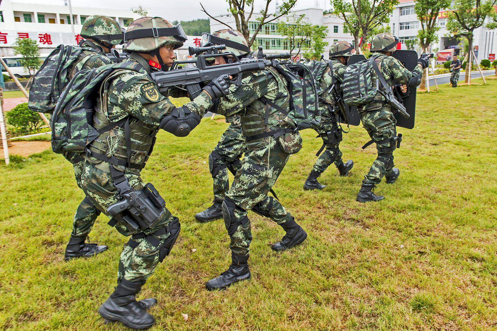 动如脱兔!看我武警战士疾速战术动作