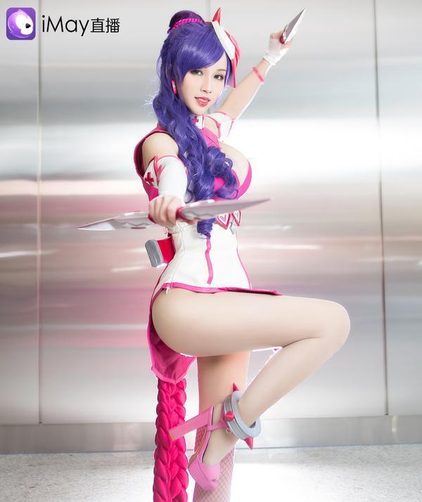 cosplay女英雄荆轲,芈月cosplay imay主播祭理cos王者荣耀最胸荆轲 挡不住的致命诱惑