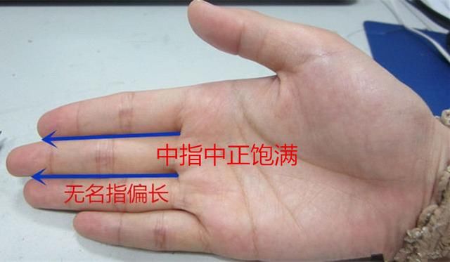 手相学手掌上的中指形状,到底代表怎样的运势