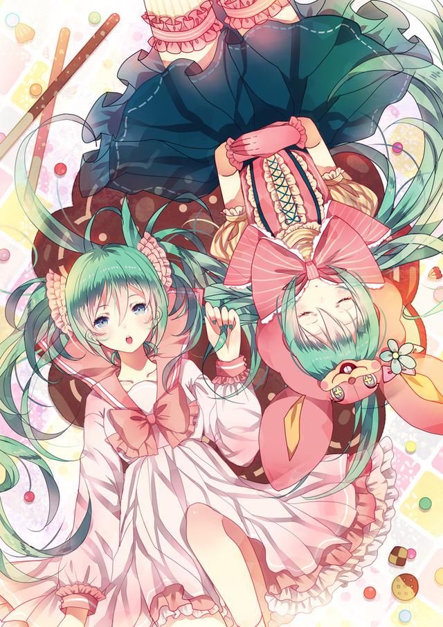 动漫头像丨小时候的初音未来,原来长的这么可爱啊!