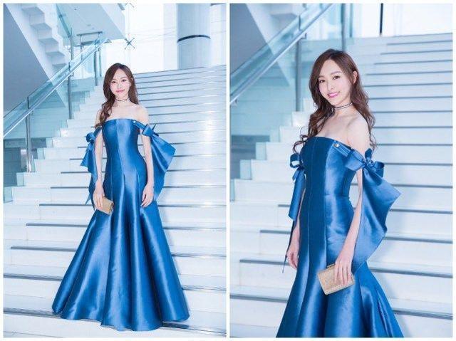 同是蓝色礼服,赵丽颖排最后,唐嫣最惊艳,你同意吗