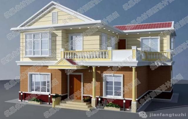 129米开放式二层字体别墅餐厅,农村20万以内主体v二层提高慢图片