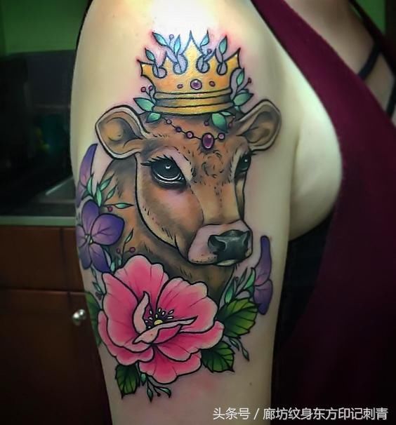 十二生肖系列纹身之生肖牛