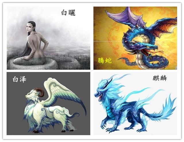 四大神兽凶兽和灵兽,他们分别有哪些?强大的知识图,神话动物