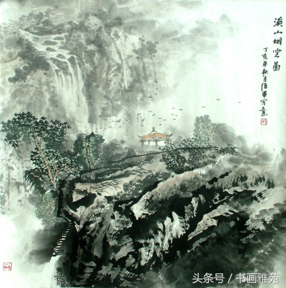 湖北著名写意山水国画艺术家张军作品