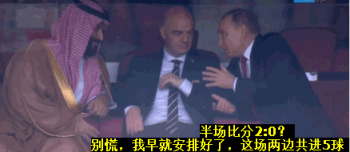 gif-球队太强没办法 普京看球的土味表情包