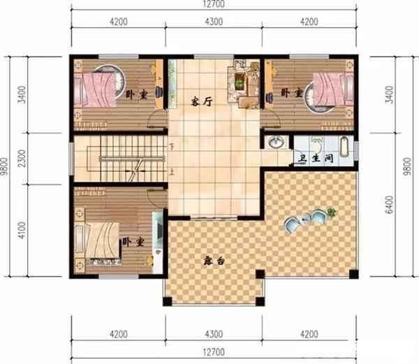7x8米小别墅设计图