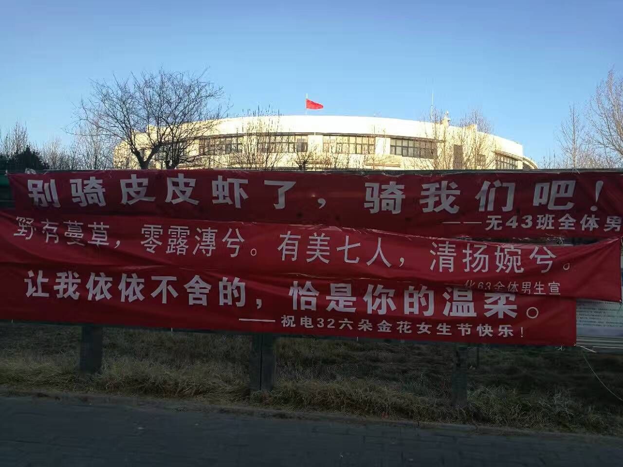 清华大学深度节,套卡们的男生亮了:被尔女生女生地亚标语表图片