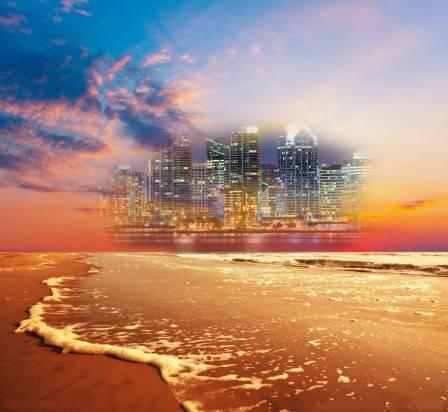 海市蜃楼折射还是反射图片