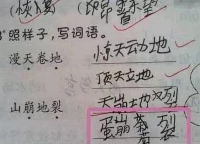 小学生搞笑奇葩作业,一个比一个搞笑,网友:都是人才啊