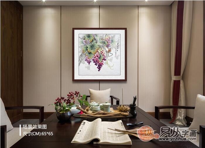 餐厅背景墙装饰画选什么好?易从网吉祥花鸟画让你一见倾心!