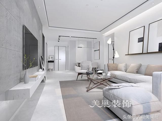 郑州美巢德风美瑜广场装修123平效果图 后现代主卧背景墙什么材料
