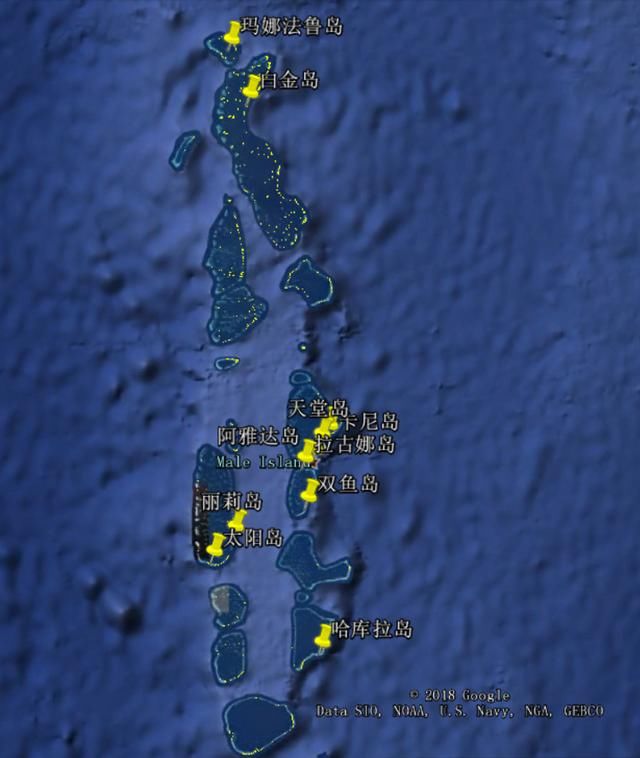 谷歌地图——旅游胜地马尔代夫那些你一生不得不去一次的岛屿